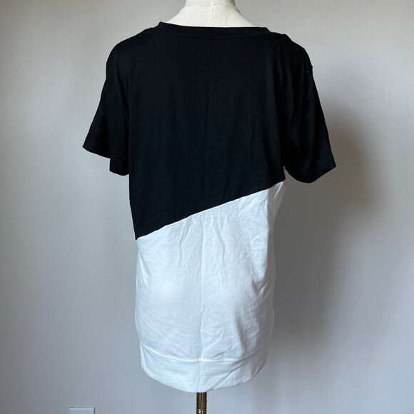 Color-block Black and White Tee - Picture 3 of 5
